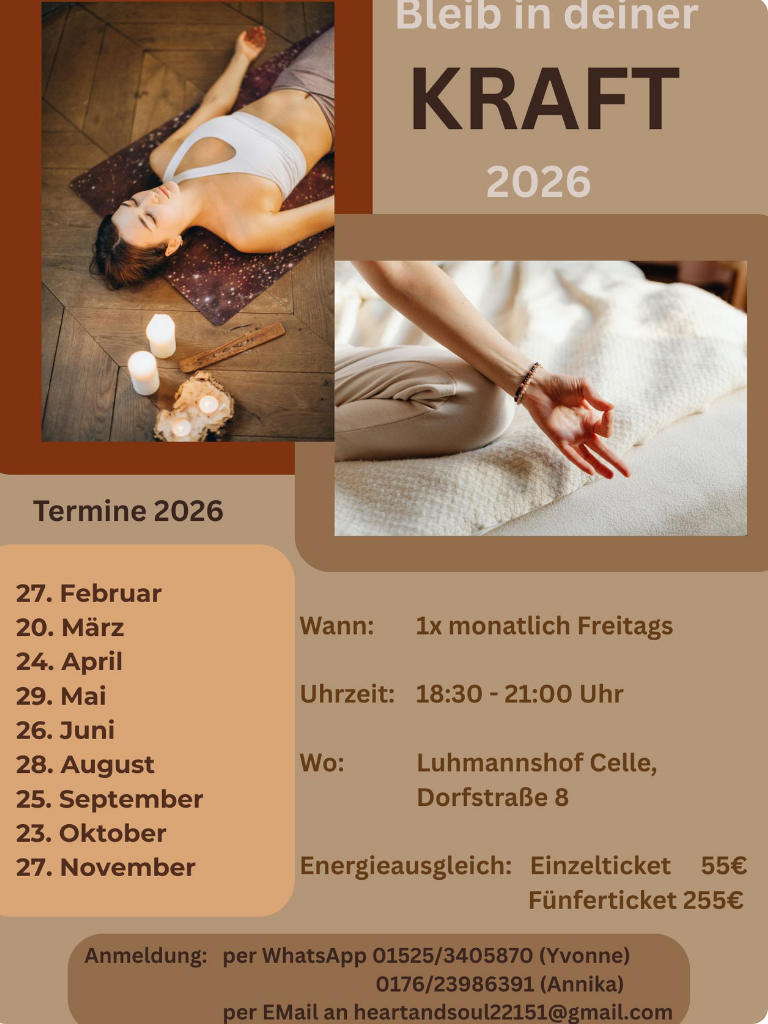 Workshop bleib in Deiner Kraft